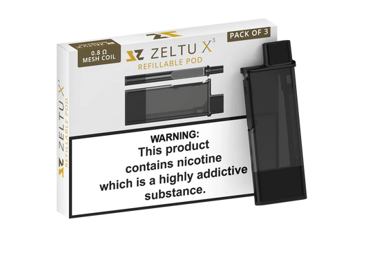 ZELTU X³ -  RE-FILLABLE POD - Replacement Pods