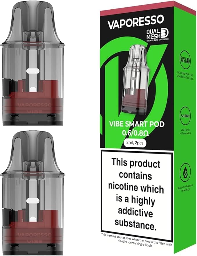 Vaporesso - VIBE Replacement Pods - 0.6Ohm/0.8ohm