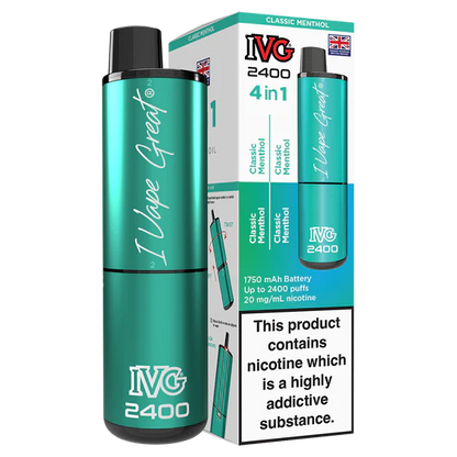 IVG 2400 Reload Rechargeable Kit - Closed Pod-System