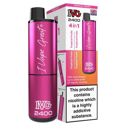 IVG 2400 Reload Rechargeable Kit - Closed Pod-System