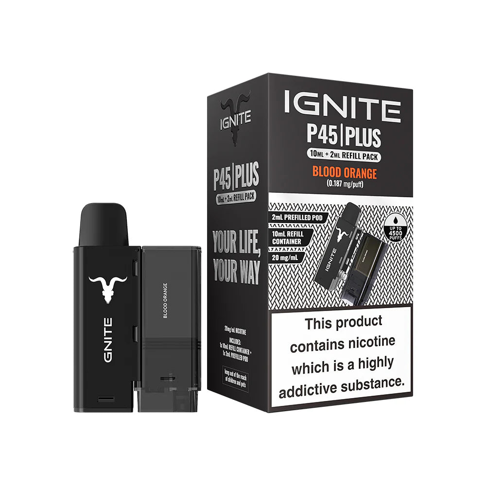 Ignite P45 Plus Pods - Pre-Filled Pods – ASAP VAPE