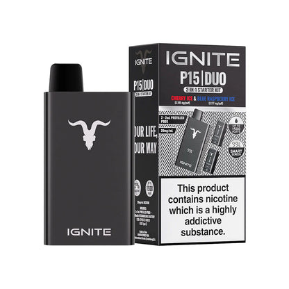 Ignite P15 Duo Kit - Pre-Filled Pod Kits ASAP VAPE Ignite P15 Duo Kit - Pre-Filled Pod Kits ASAP VAPE