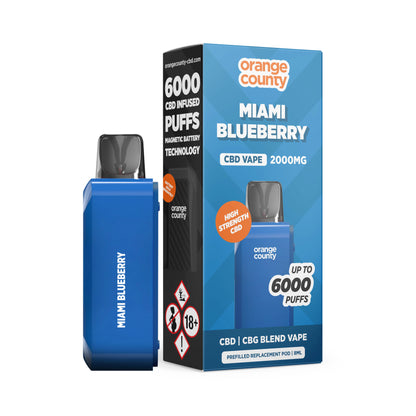 Orange County CBD/CBG  2000MG Pods - Replacement Pods