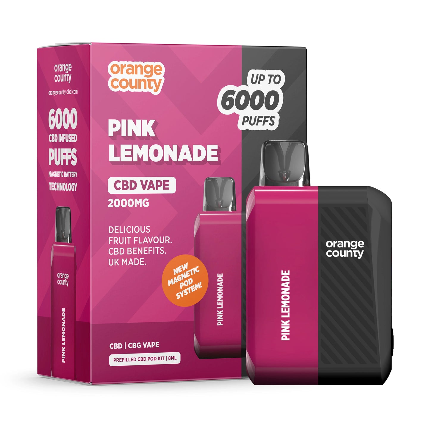 Orange County CBD/CBG 2000MG Kit - Closed-Pod System