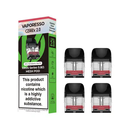 Vaporesso - XROS Replacement Pods - 0.6Ohm/0.8ohm/1.0Ohm/1.2Ohm