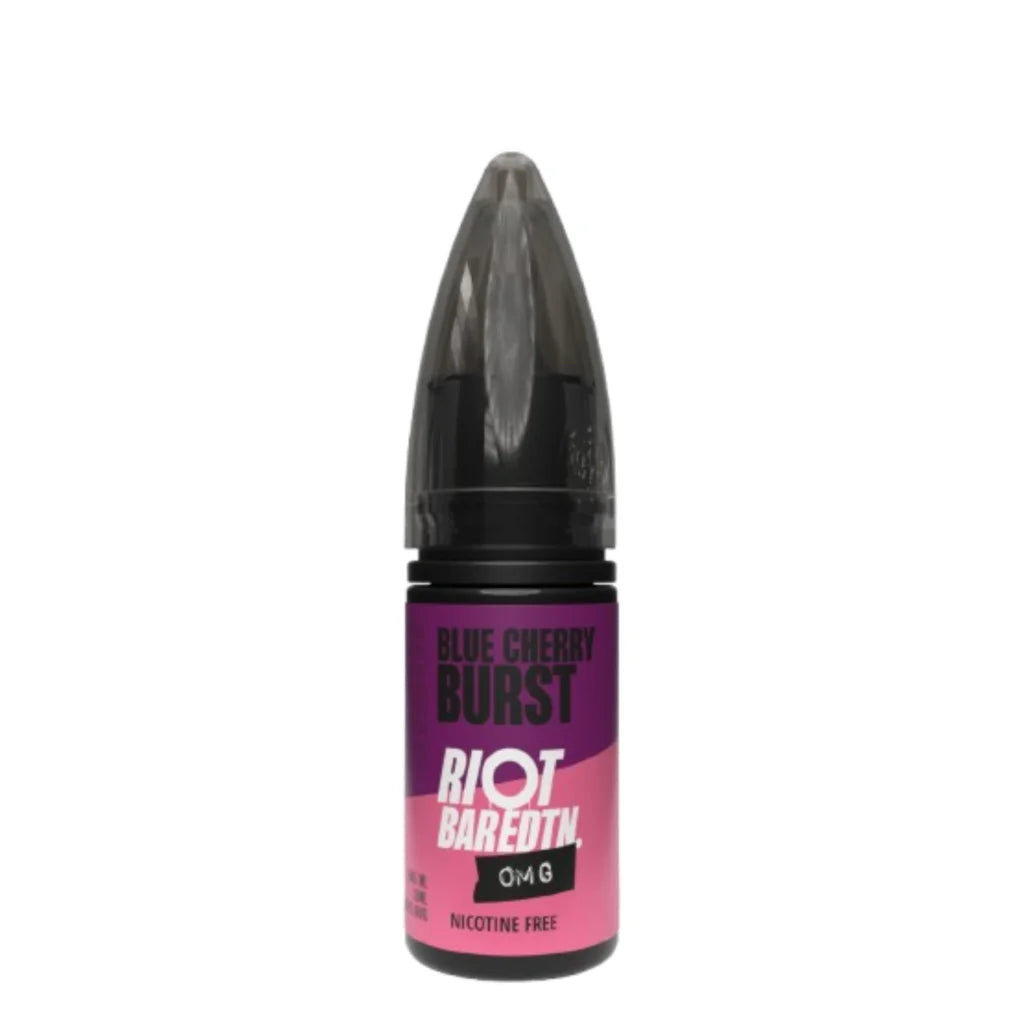 Riot BAR EDTN 0MG E-Liquid - Nicotine-Free E-Liquids Blue Cherry Burst Freebase 10MLs