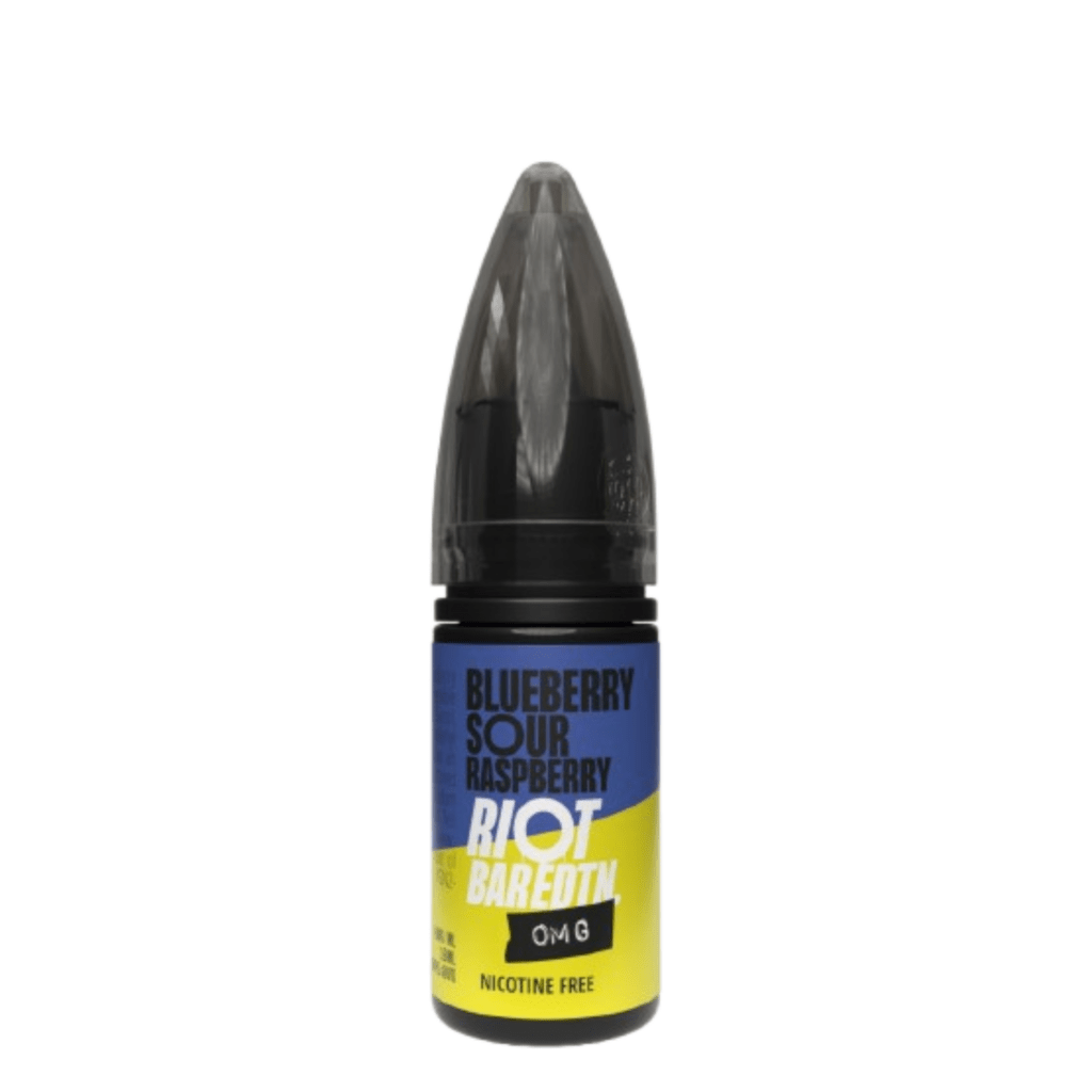 Riot BAR EDTN 0MG E-Liquid - Nicotine-Free E-Liquids Blueberry Sour Raspberry Freebase 10MLs