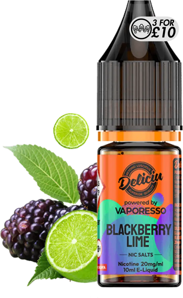 Deliciu - Nic-Salts Blackberry Lime / 10MG Nic-Salts