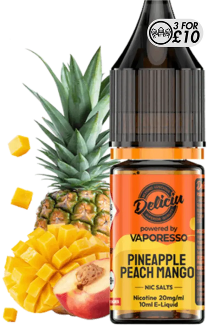 Deliciu - Nic-Salts Pineapple Peach Mango / 10MG Nic-Salts