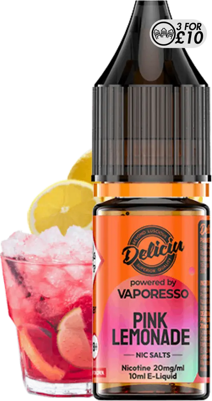 Deliciu - Nic-Salts Pink Lemonade / 10MG Nic-Salts