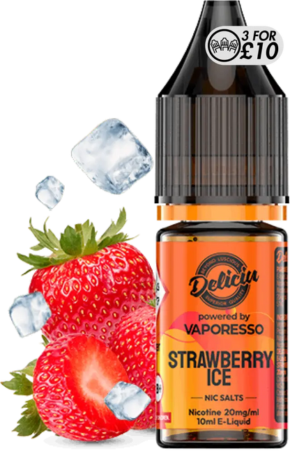 Deliciu - Nic-Salts Strawberry Ice / 10MG Nic-Salts