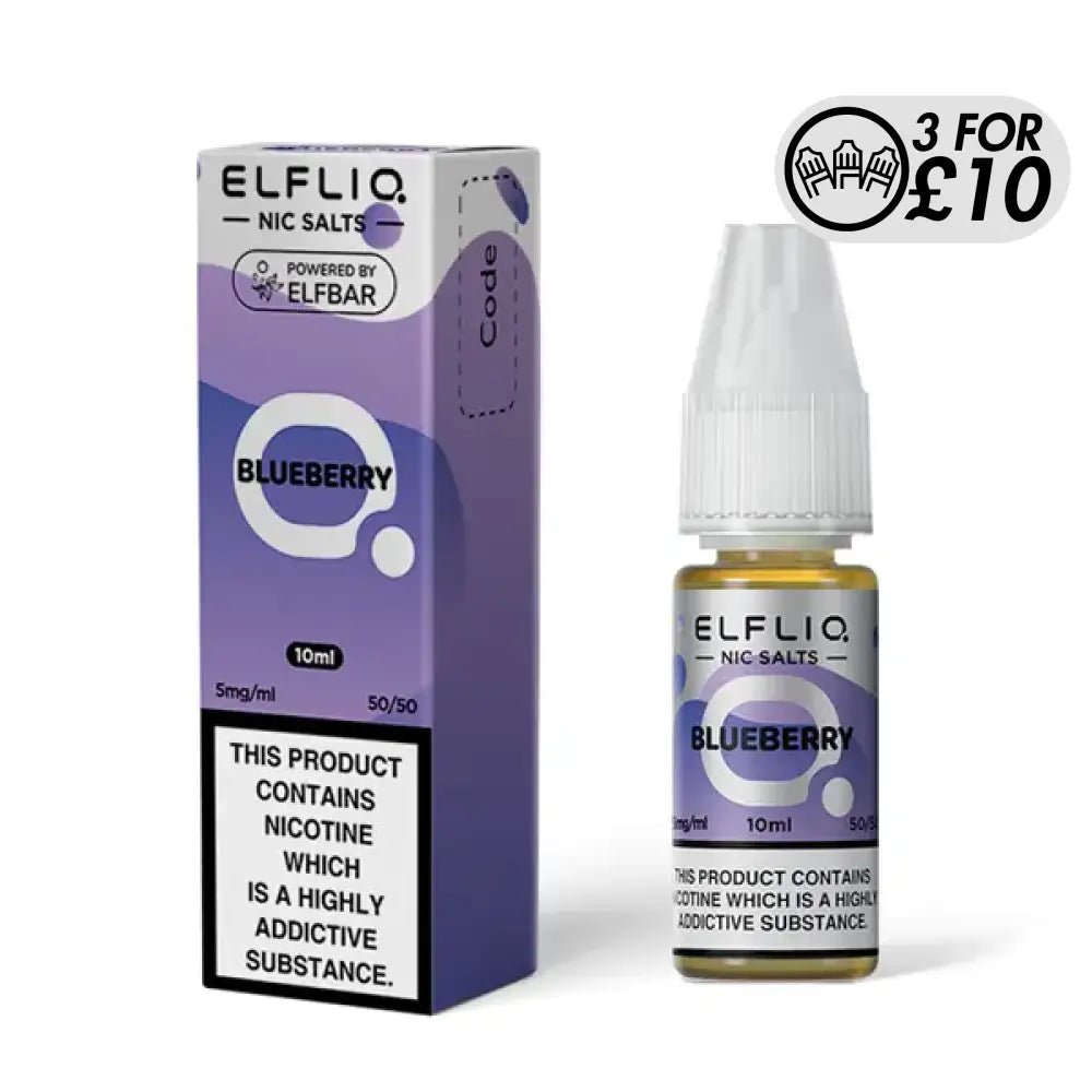 Elfliq E-Liquid - Nic-Salts Blueberry / 10MG Nic-Salts