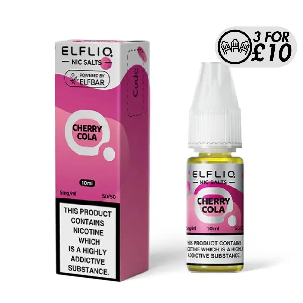 Elfliq E-Liquid - Nic-Salts Cherry Cola / 10MG Nic-Salts