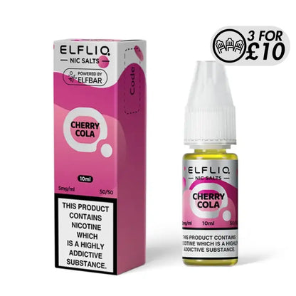 Elfliq E-Liquid - Nic-Salts Cherry Cola / 10MG Nic-Salts