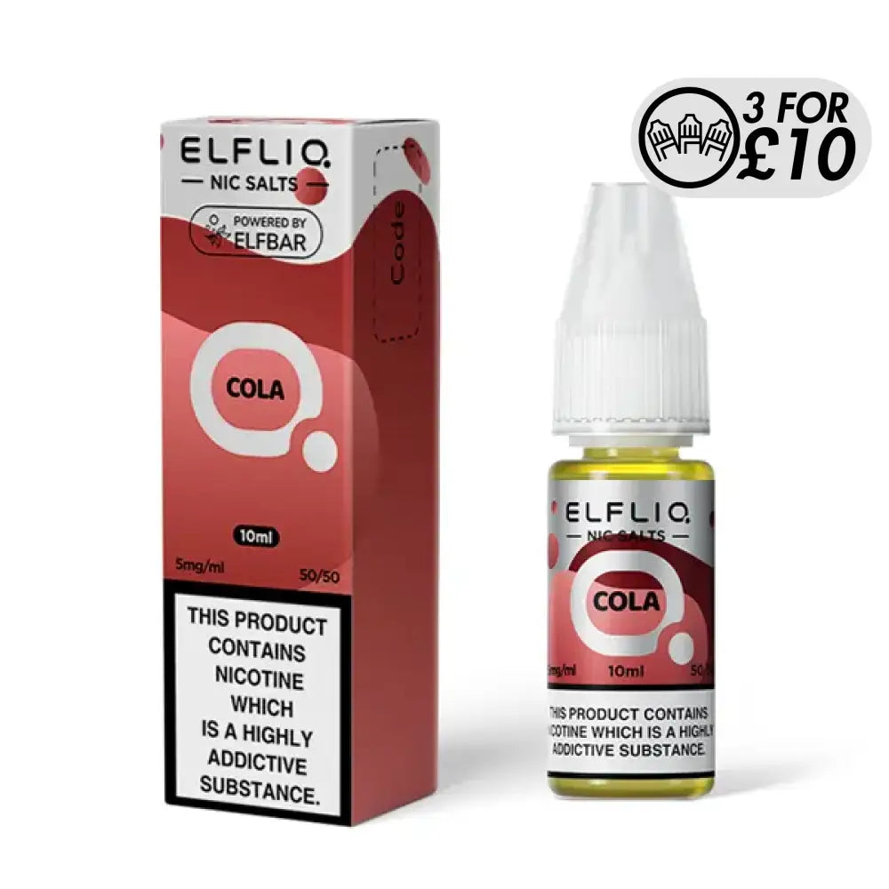 Elfliq E-Liquid - Nic-Salts Cola / 10MG Nic-Salts