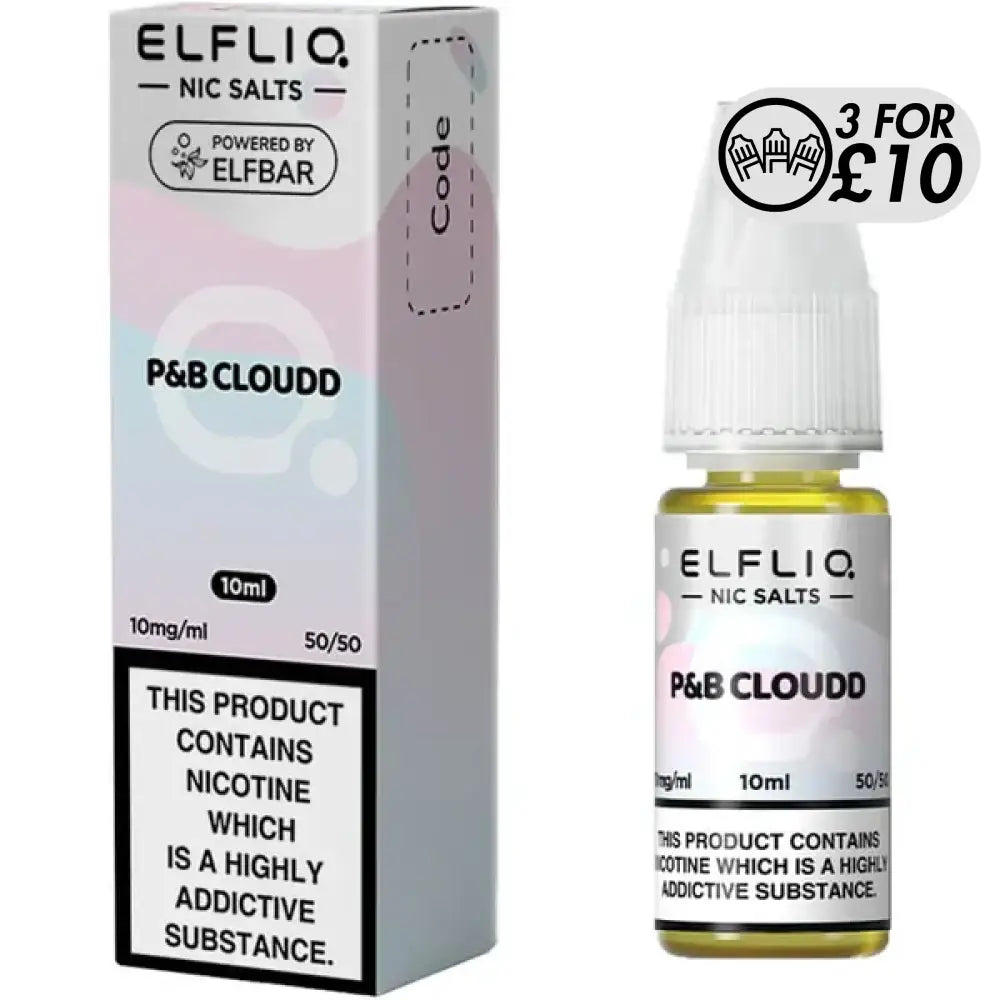 Elfliq E-Liquid - Nic-Salts Cotton Candy Ice / 10MG Nic-Salts