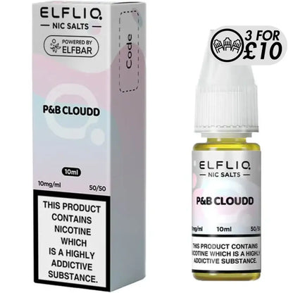 Elfliq E-Liquid - Nic-Salts Cotton Candy Ice / 10MG Nic-Salts