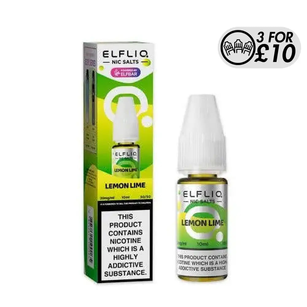 Elfliq E-Liquid - Nic-Salts Lemon Lime / 10MG Nic-Salts