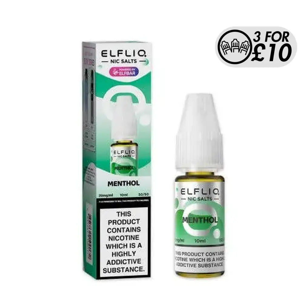 Elfliq E-Liquid - Nic-Salts Menthol / 10MG Nic-Salts