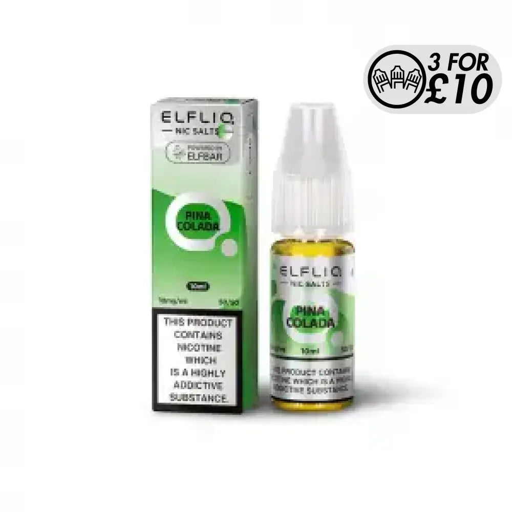 Elfliq E-Liquid - Nic-Salts Pina Colada / 10MG Nic-Salts