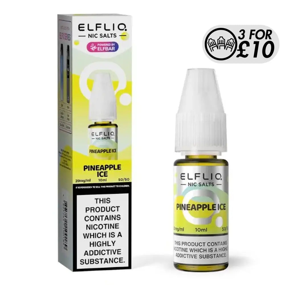 Elfliq E-Liquid - Nic-Salts Pineapple Ice / 10MG Nic-Salts