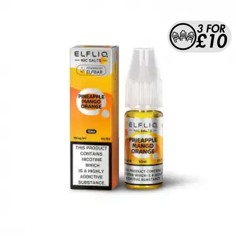 Elfliq E-Liquid - Nic-Salts Pineapple Mango Orange / 10MG Nic-Salts