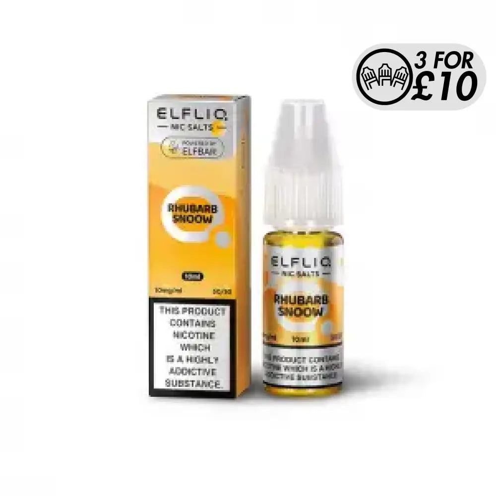 Elfliq E-Liquid - Nic-Salts Rhubarb Snoow / 10MG Nic-Salts