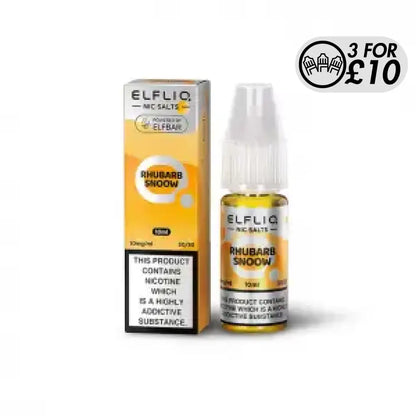 Elfliq E-Liquid - Nic-Salts Rhubarb Snoow / 10MG Nic-Salts