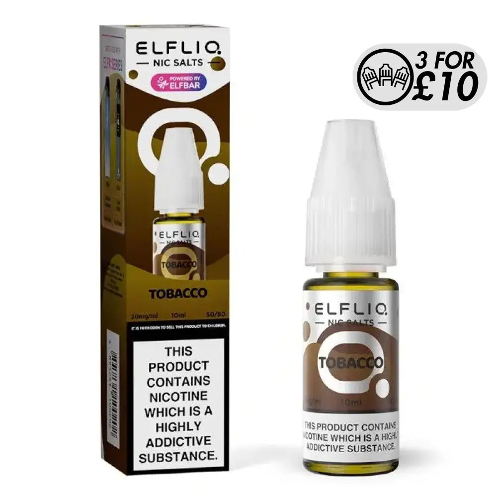 Elfliq E-Liquid - Nic-Salts Tobacco / 10MG Nic-Salts