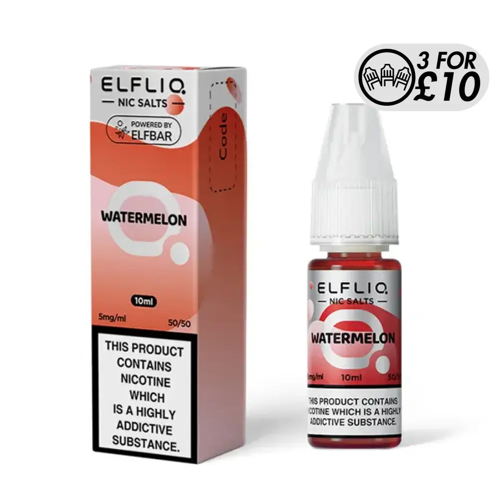 Elfliq E-Liquid - Nic-Salts Watermelon / 10MG Nic-Salts