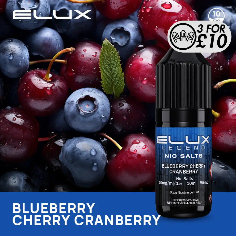 Elux - Nic-Salts Blueberry Cherry Cranberry / 5MG Nic-Salts