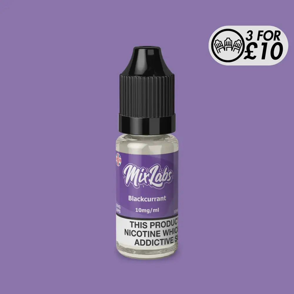 Mix Labs - Disposable Inspired Flavours - Nic-Salts Blackcurrant / 10MG Nic-Salts