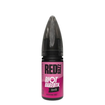 Riot BAR EDTN 0MG E-Liquid - Nicotine-Free E-Liquids Red Razz Freebase 10MLs
