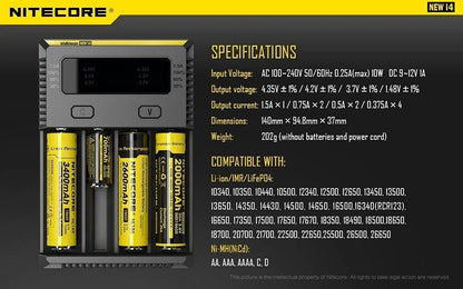 Nitecore i4 IntelliCharger - Battery Charger