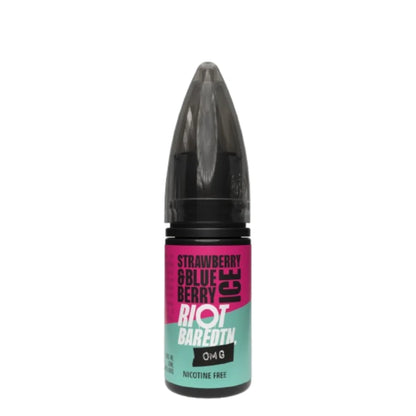 Riot BAR EDTN 0MG E-Liquid - Nicotine-Free E-Liquids Strawberry & Blueberry Ice Freebase 10MLs