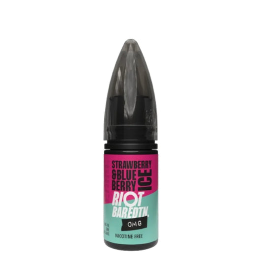 Riot BAR EDTN 0MG E-Liquid - Nicotine-Free E-Liquids Strawberry & Blueberry Ice Freebase 10MLs