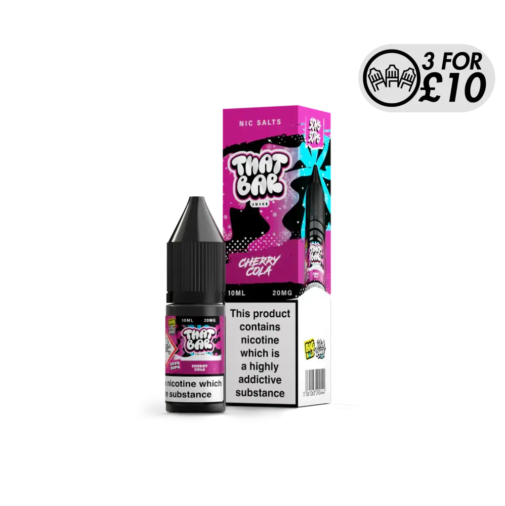 That Bar Juice - Nic Salts Cherry Cola / 10MG Nic-Salts
