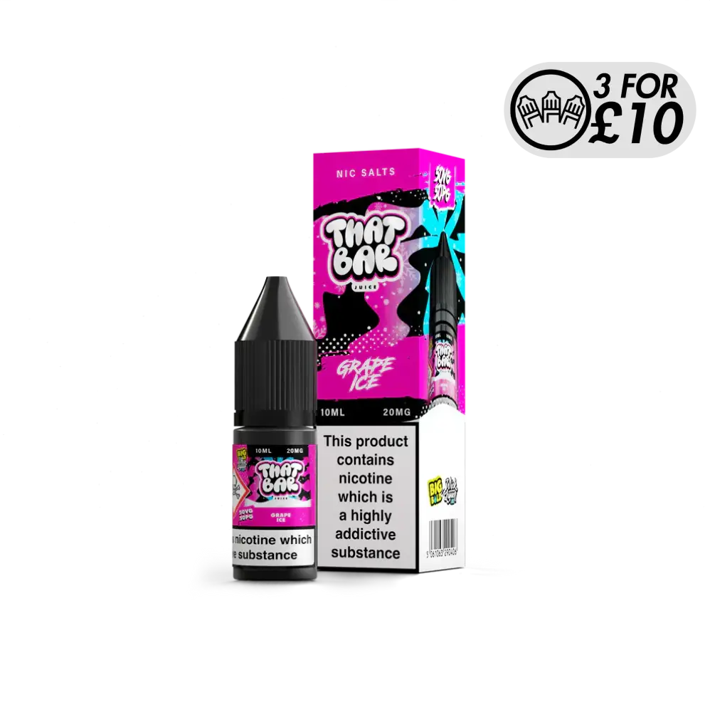 That Bar Juice - Nic Salts Grape Ice / 10MG Nic-Salts