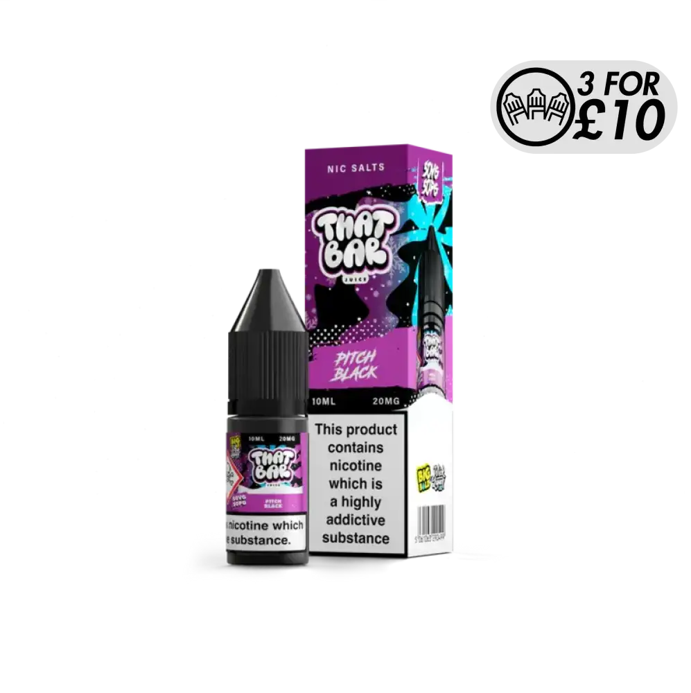 That Bar Juice - Nic Salts Pitch Black / 10MG Nic-Salts