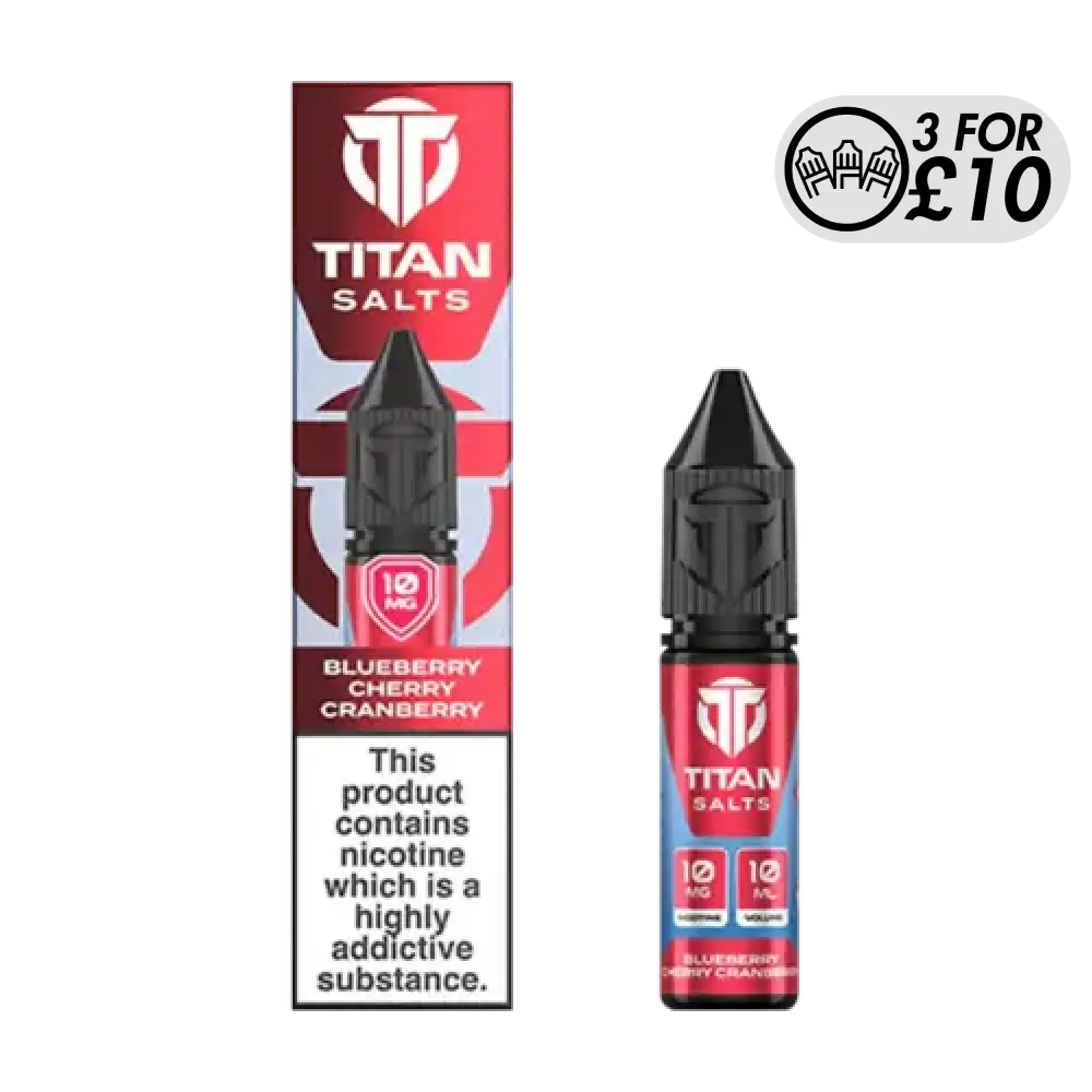 Titan Salts - Nic-Salts Blueberry Cherry Cranberry Nic-Salts