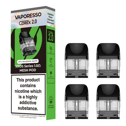 Vaporesso - XROS Replacement Pods - 0.6Ohm/0.8ohm/1.0Ohm/1.2Ohm