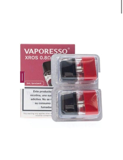 Vaporesso - XROS Replacement Pods - 0.6Ohm/0.8ohm/1.0Ohm/1.2Ohm