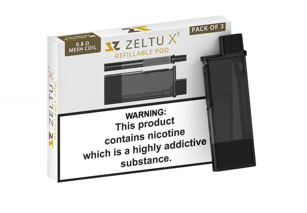 ZELTU X³ -  RE-FILLABLE POD - Replacement Pods