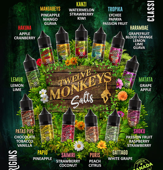 Twelve Monkeys - Nic-Salts - ASAP VAPE