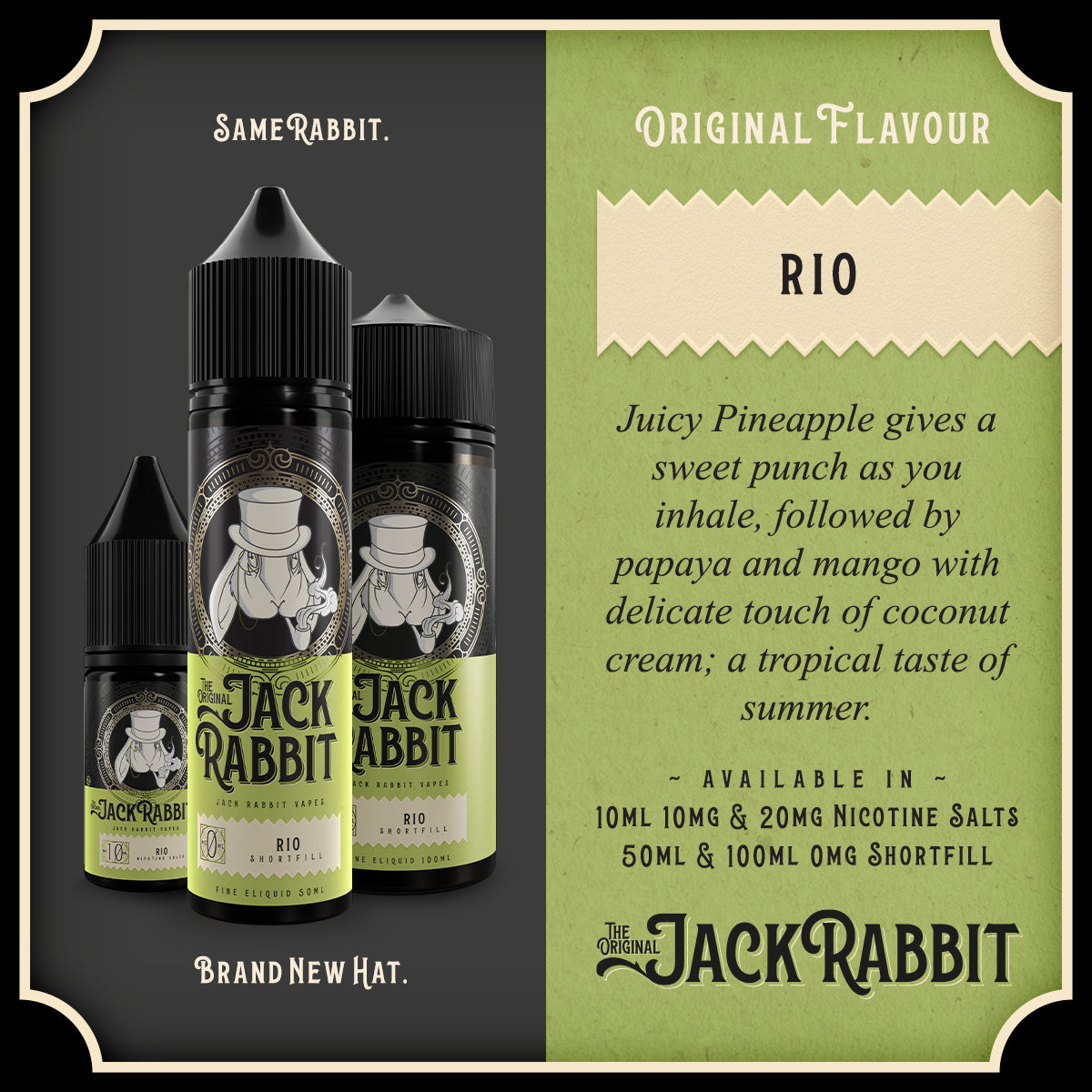 Jack Rabbit - 100ML Shortfills - ASAP VAPE