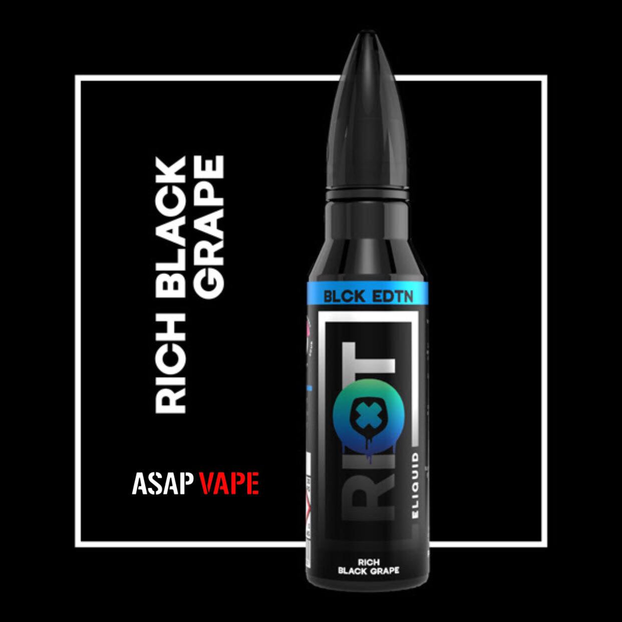 Riot Squad - Black Edition - 50ML Shortfills - ASAP VAPE