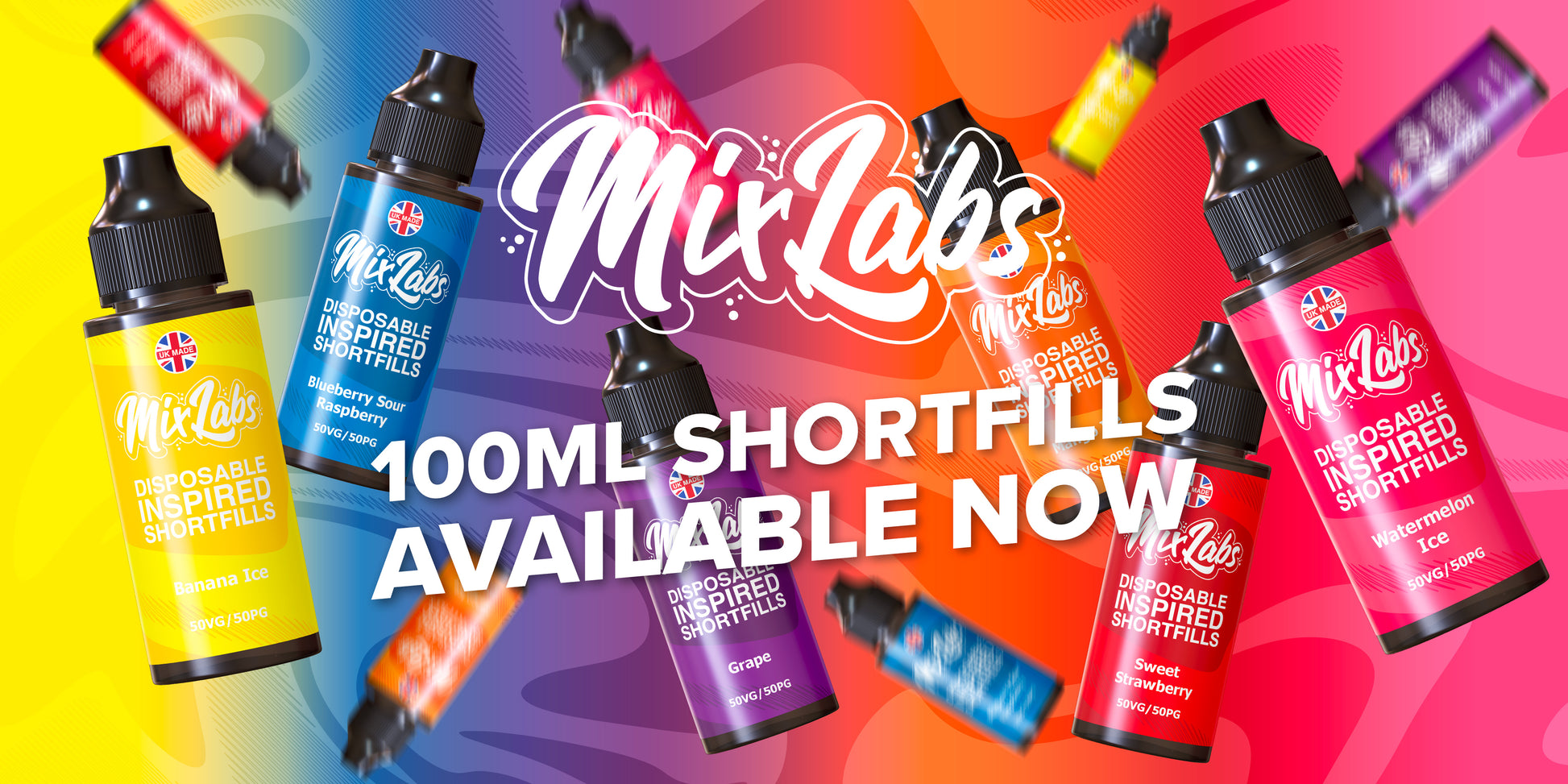 Mix Labs - Disposable Inspired 100ML Shortfills - E-Liquid - ASAP VAPE